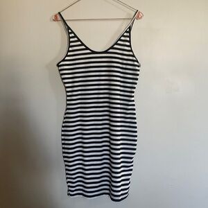 Striped bodycon dress